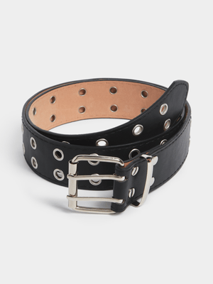 Women's Eyelet Stud Chain Belt