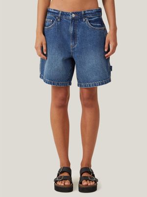 Women's Cotton On Blue Relaxed Denim Shorts