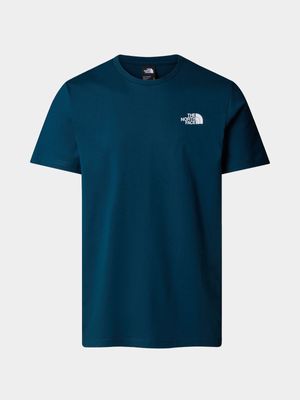 Mens The North Face Redbox Celebration Teal Tee