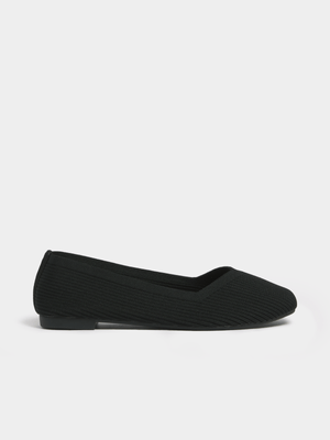 Women's Black Knit Pumps