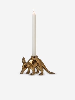 Rialheim Aardvark Candle Holder Small Bronze