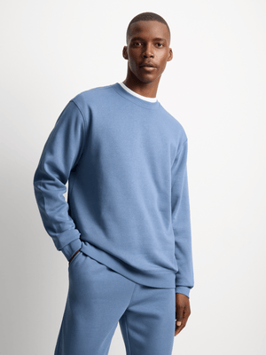 Mens TS Dynamic Fleece Periwinkle Crew Sweat