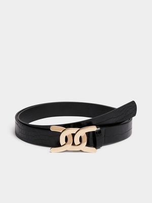 Twisted Buckle Belt