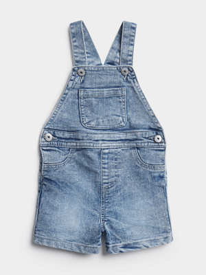 Jet Baby Snow Wash Denim Dungaree