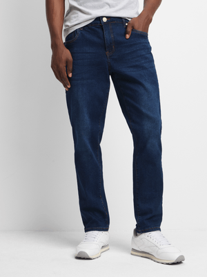 Jet Men's Dark Ink Tapered Jeans