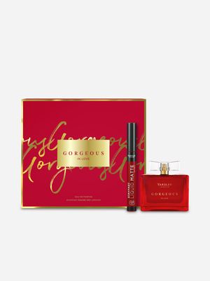 Yardley Gorgeous In Love Eau De Parfum & Stayfast Liquid Lipstick Engine Red Gift Set