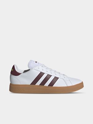 Mens adidas Grand Court White/Red Sneaker