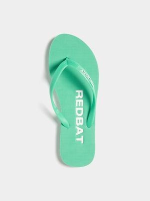 Redbat Athletics Women's Mint/White Flip Flop