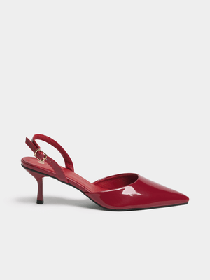 Women's Red Slingback Heels