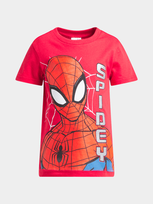 Jet Younger Boys Red Spiderman T-Shirt