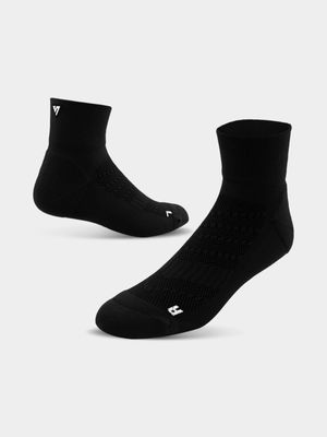 Versus Running Black Quarter Socks