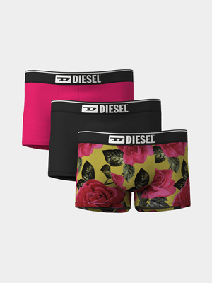 Men's Diesel Multi Umbx-Damien Three Pack Boxer-Shorts