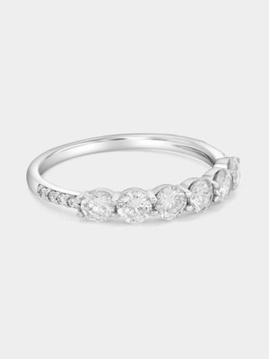 Cheté Sterling Silver Cubic Zirconia Bubble Eternity Ring