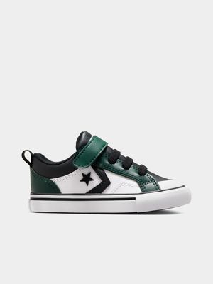 Converse Toddler Pro-Blazer Easy-On White/Black/Green Sneaker