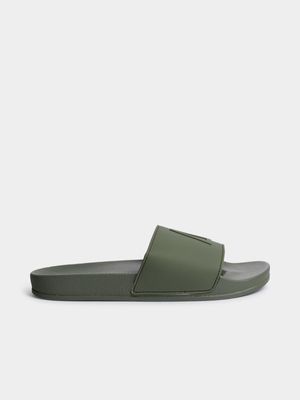 APX Embossed Khaki Pool Slide