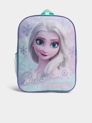 Jet Girls Blue Frozen Believe In Yourself School Bag