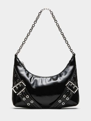 Women's Steve Madden Black BGRAYA Shoulder Handbag