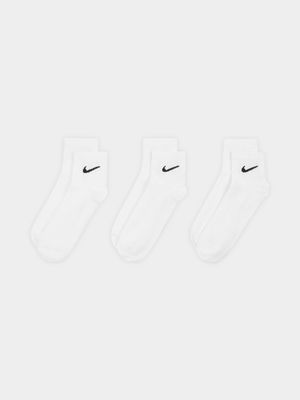 Nike Unisex 3-Pack Everyday Lightweight Ankle Socks