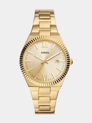 Fossil Gold Plated Stainless Steel Bracelet Watch