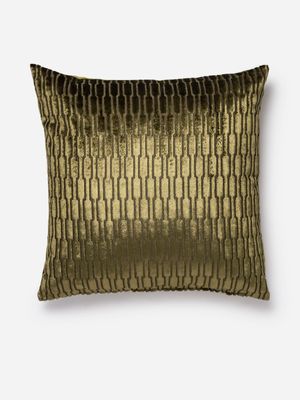 Berta Lux Scatter Cushion Olive 60x60cm