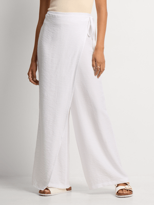 Jet Women's White Wrap Pant