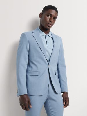 Men's Markham Skinny Linen Light Blue Suit Jacket