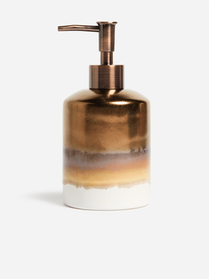 Jet Home Bronze/White Brushed Soap Dispenser