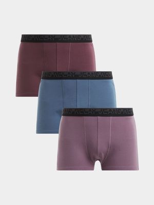 Men's Relay Jeans 3 Pack Blue/Purple Boxers