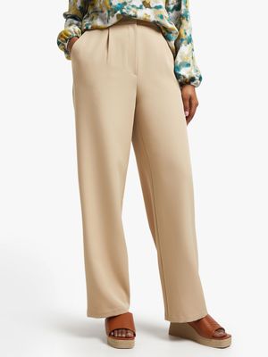 Women's Stone Wide Leg Suit Pants