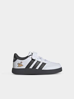 Junior Pre-School adidas Breaknet Lion King White/Black Sneakers