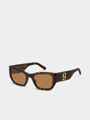 Marc Jacobs  Brown Havana 53 Sunglasses