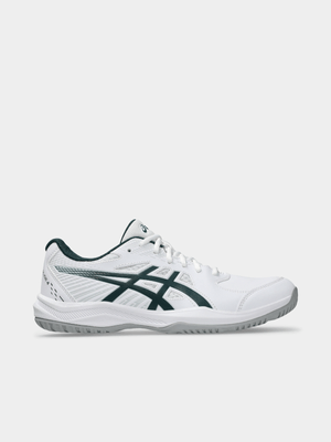 Mens Asics Court Slide 4 White/Saxon Green Court Shoes