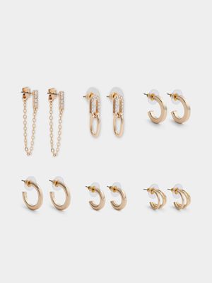 6 Pack Assorted Trend Earrings