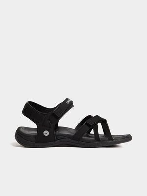 Womens Hi-Tec Anselia Black/Grey Sandals