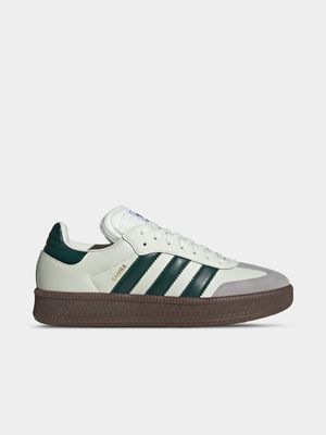 adidas Originals Men's Samba XLG Ivory/Green Sneaker