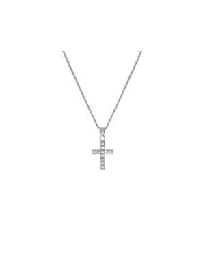 Sterling Silver Cubic Zirconia Cross Pendant