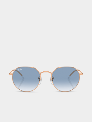 Ray-Ban Rose Gold Jack 53 Sunglasses