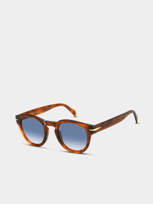 David Beckham Flat Brown Havana 49 Sunglasses