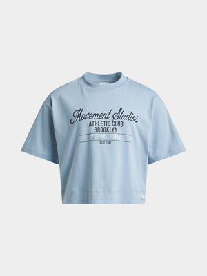 Girls TS Movement Studio Boxy Blue Tee