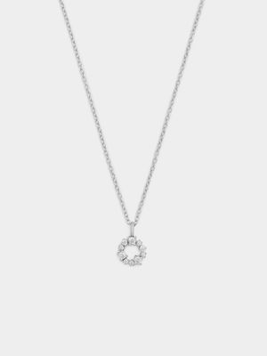 Chete Women's Cubic Zirconia Scatter Circle Silver Pendant