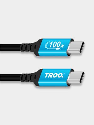 TROO Certified Ultra Fast Charge 100W TypeC Cable