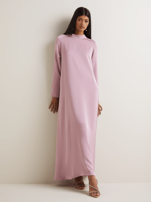 Women's Iconography Funnel Neck Trapeze Dress