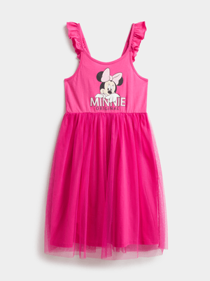 Jet Older Girls Cerise Minnie Mouse Dress