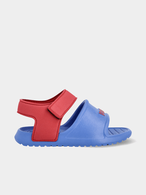 Junior Infant Puma Divecat Blue/Red Sandals