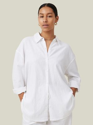 Women's Cotton On White Haven Long Sleeve Shirt