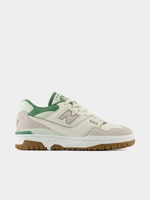 New Balance Women's 550 White/Green Sneaker