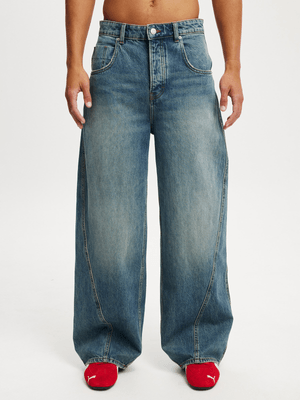 Men's Cotton On Blue Super Baggy Balloon Jeans