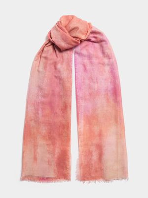 Ombre Linen Oblong Scarf