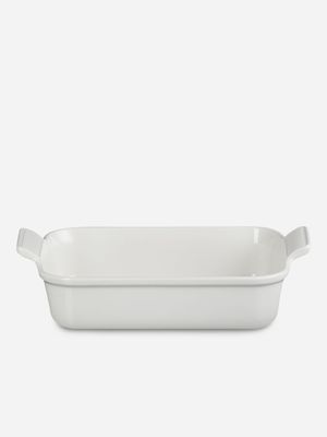 Le Creuset Rectangular Heritage Dish White 26cm