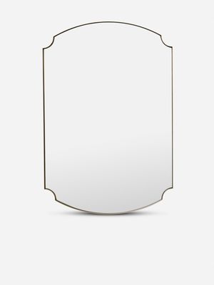 Gold Frame Emblem Mirror 90 x 60cm